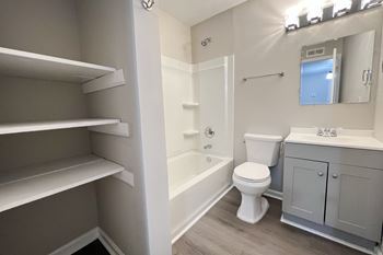 Linen closets in select homes